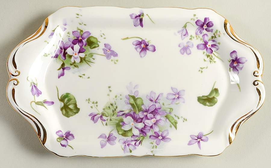 Victorian Violets 7" Rectangular Tray by Hammersley-1