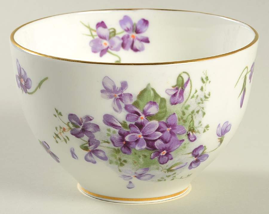 Victorian Violets Open Sugar Bowl by Hammersley-1