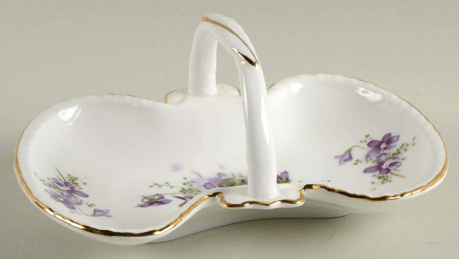 Victorian Violets Handled Candy Dish by Hammersley-1