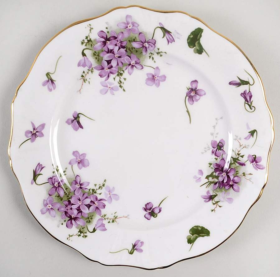 Victorian Violets Salad Plate by Hammersley-1
