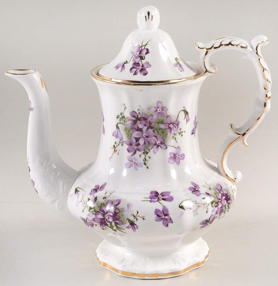 Victorian Violets Coffee Pot & Lid by Hammersley-1