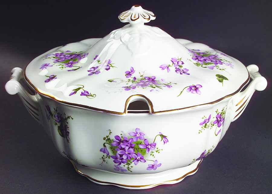 Victorian Violets Tureen &  Lid by Hammersley-1