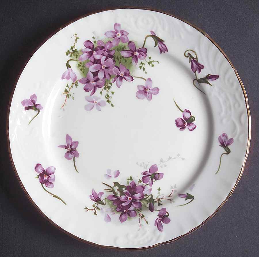 Victorian Violets Bread & Butter Plate by Hammersley-1