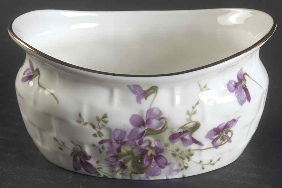 Victorian Violets Strawberry Basket-Open Sugar by Hammersley-1