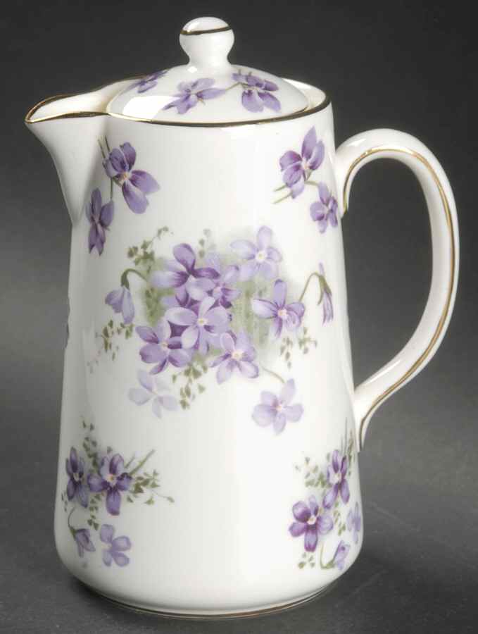 Victorian Violets Large Syrup with Lid by Hammersley-1