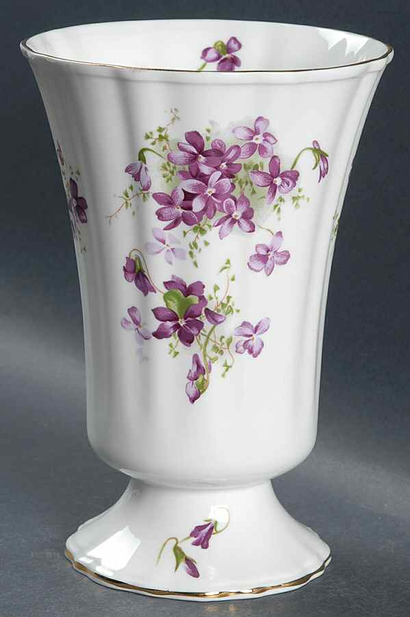 Victorian Violets 7" Vase by Hammersley-1