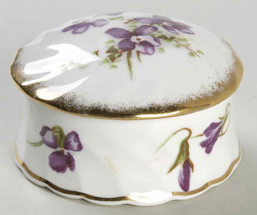 Victorian Violets Trinket Box & Lid by Hammersley-1