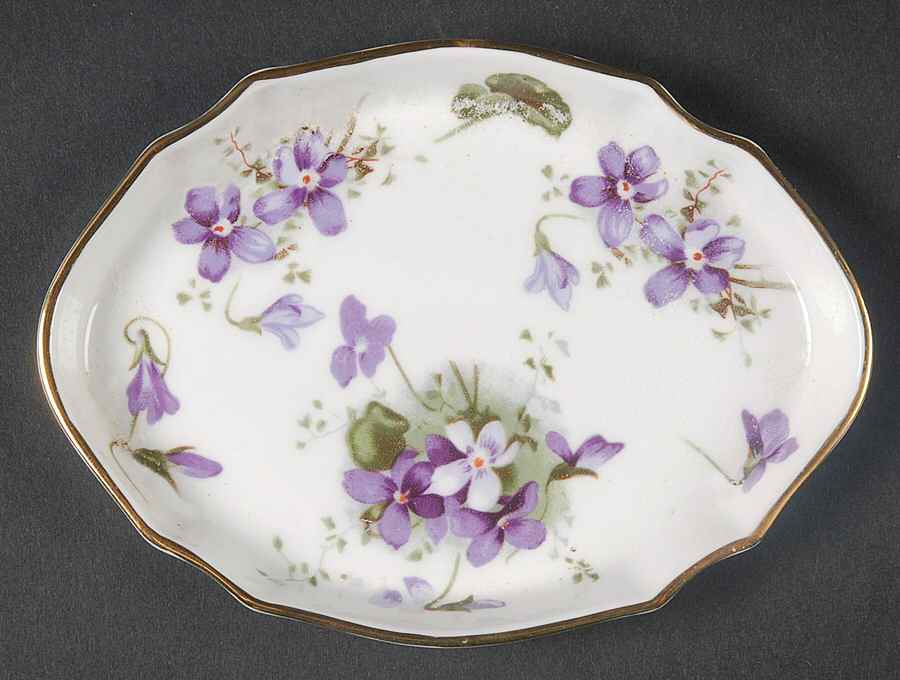 Victorian Violets Silver Tray by Hammersley-1