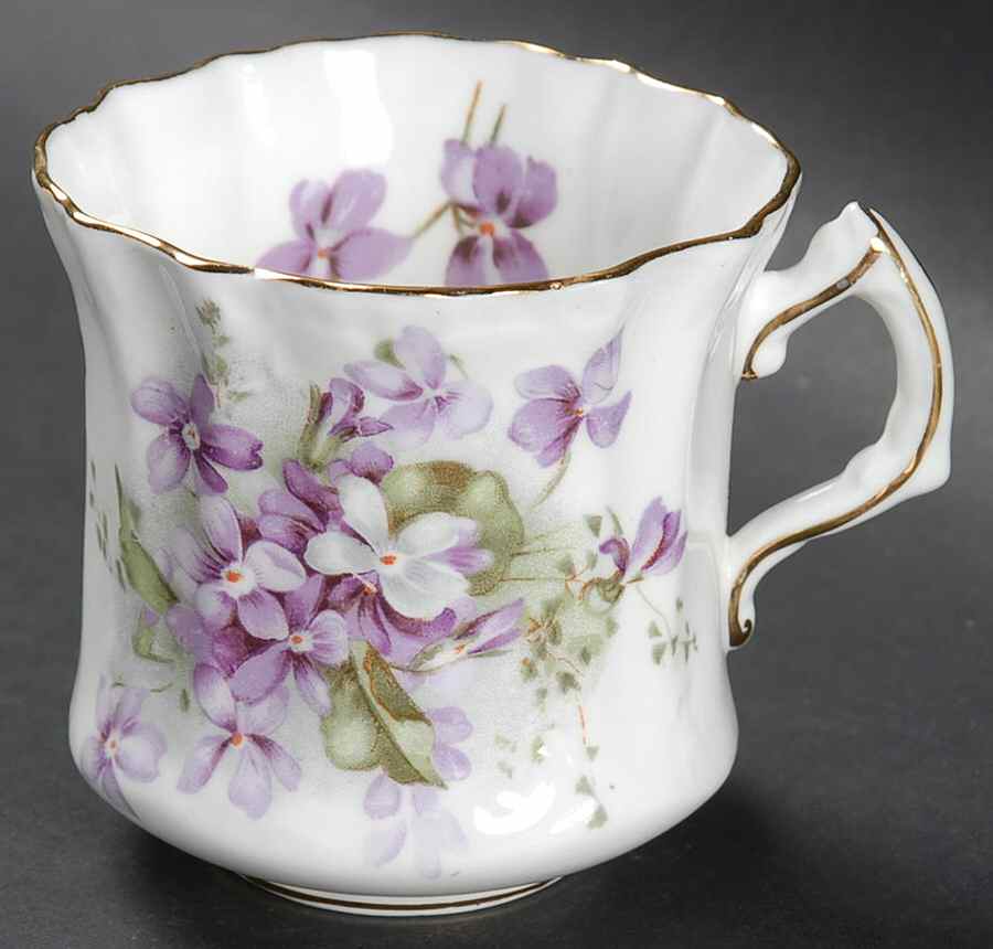 Victorian Violets Flat Cup by Hammersley-1