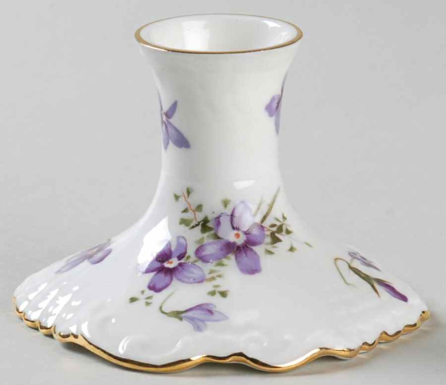Victorian Violets 2" Candlestick by Hammersley-1