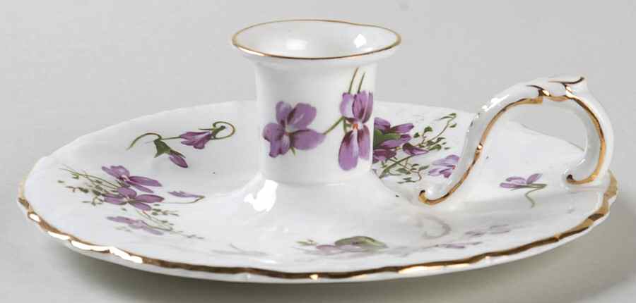 Victorian Violets Candleholder by Hammersley-1