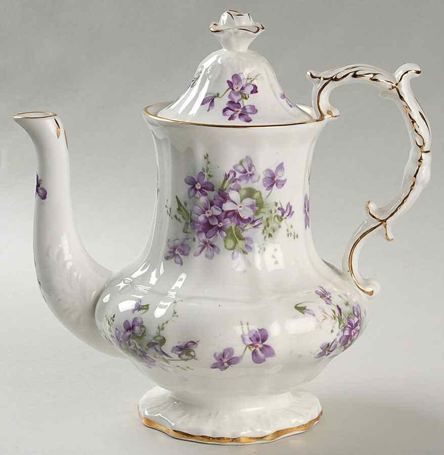 Victorian Violets Coffee Pot & Lid by Hammersley-1