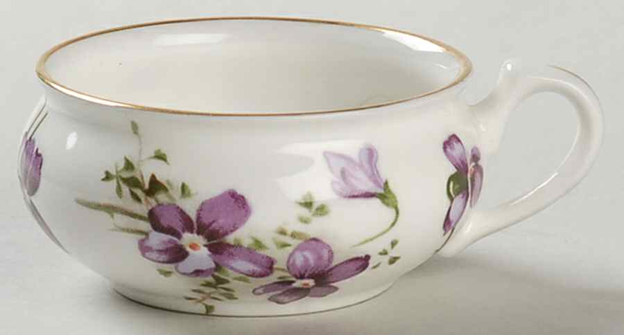 Victorian Violets Flat Demitasse Cup by Hammersley-1