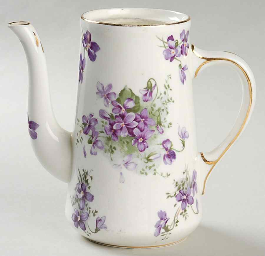 Victorian Violets Mini Coffee Pot No Lid by Hammersley-1