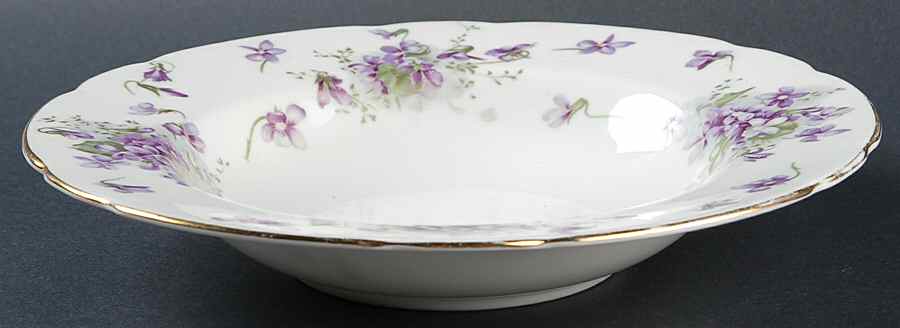 Victorian Violets Rim Soup Bowl by Hammersley-1