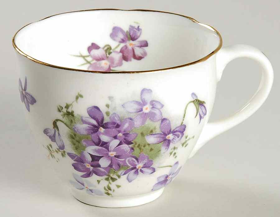 Victorian Violets Flat Cup by Hammersley-1