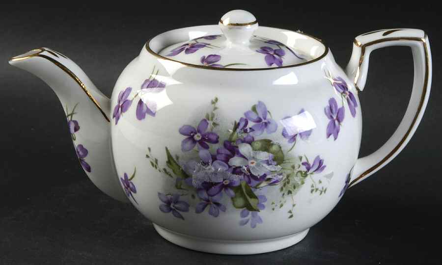 Victorian Violets Individual Teapot & Lid by Hammersley-1