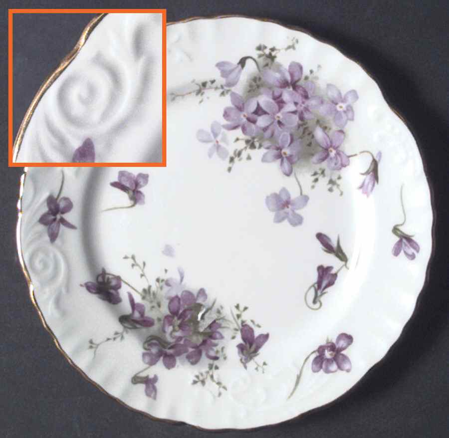 Victorian Violets Bread & Butter Plate by Hammersley-1