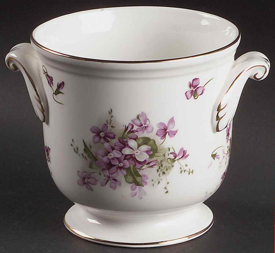 Victorian Violets Medium Cachepot by Hammersley-1