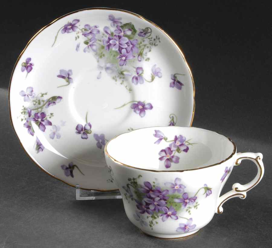 Victorian Violets Oversized Cup & Saucer Set by Hammersley-1