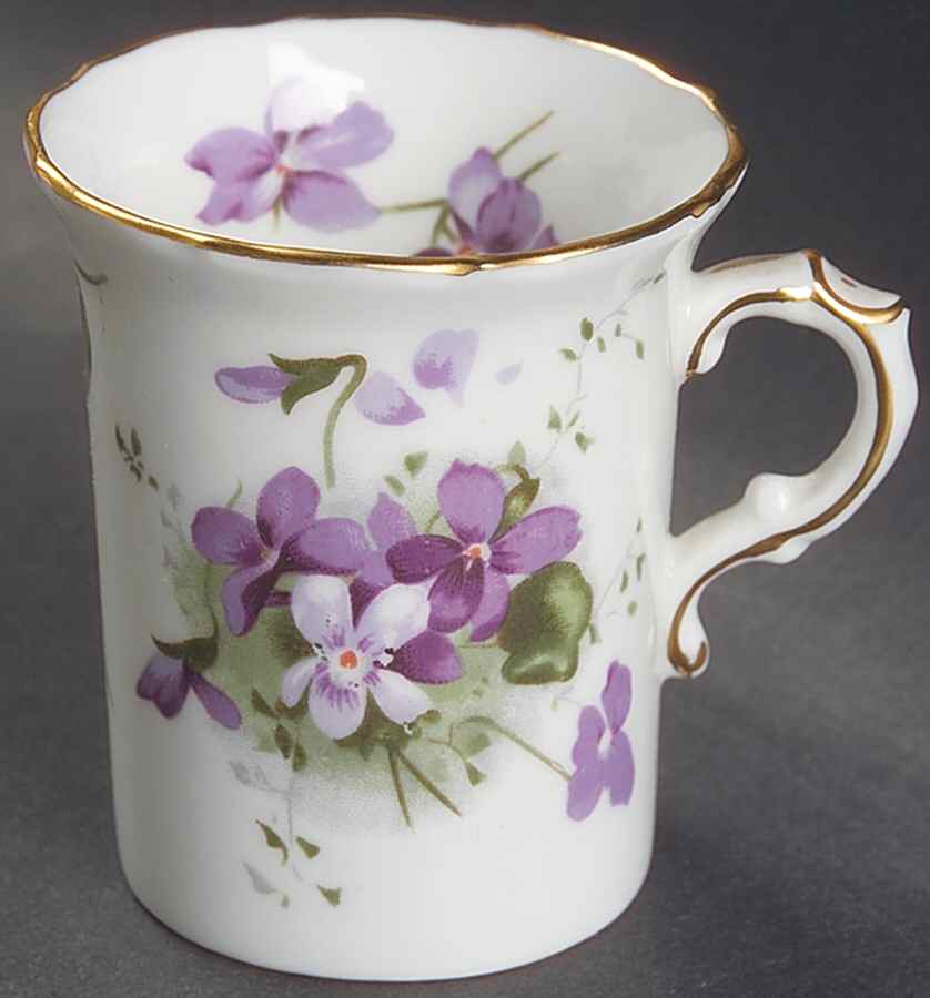 Victorian Violets Flat Demitasse Cup by Hammersley-1