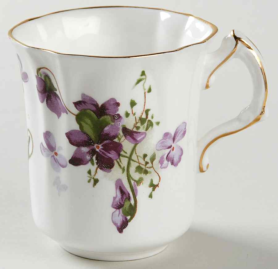 Victorian Violets Flat Demitasse Cup by Hammersley-1