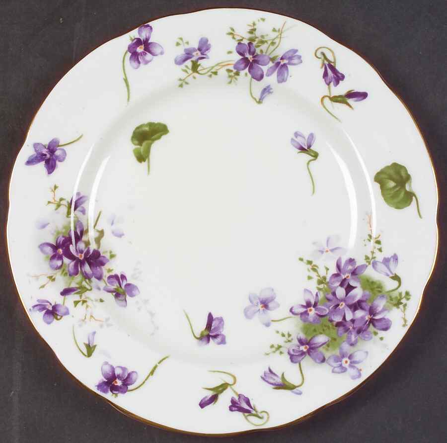 Victorian Violets Dessert/Pie Plate by Hammersley-1