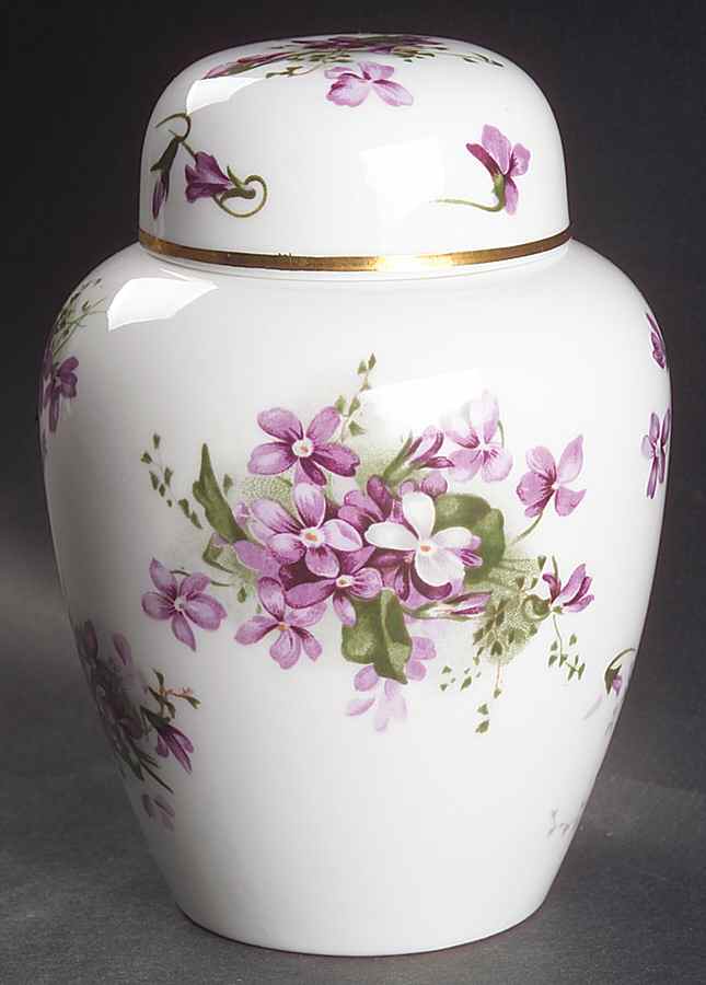 Victorian Violets Medium Ginger Jar & Lid by Hammersley-1