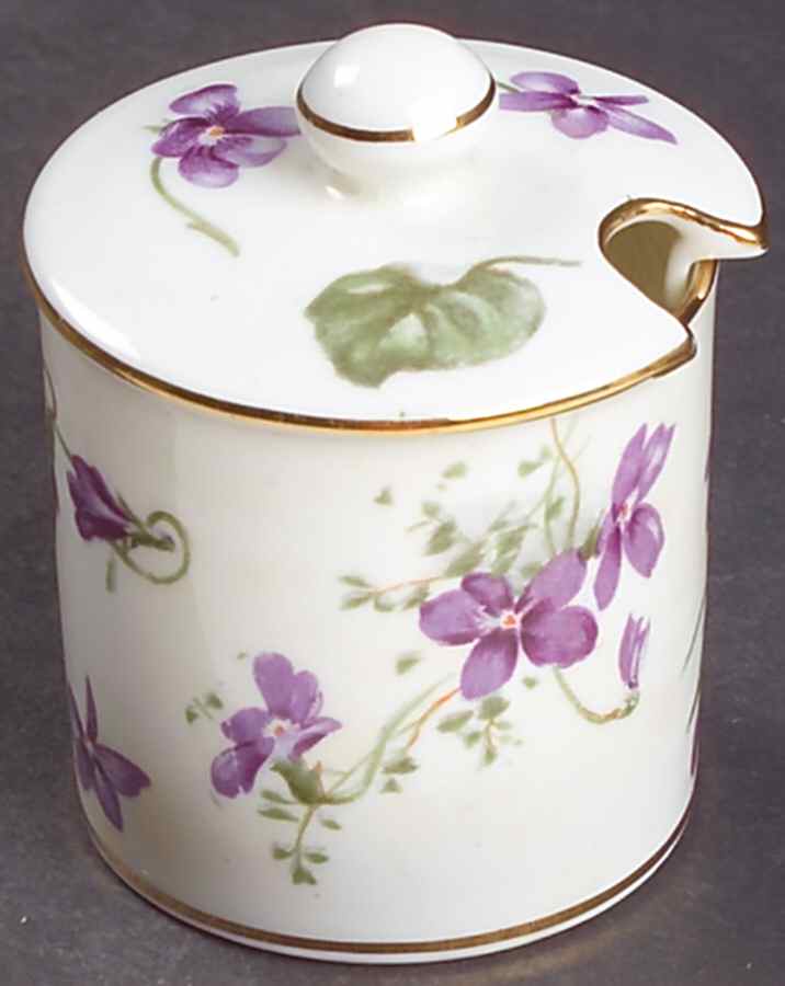 Victorian Violets Jam/Jelly & Lid by Hammersley-1