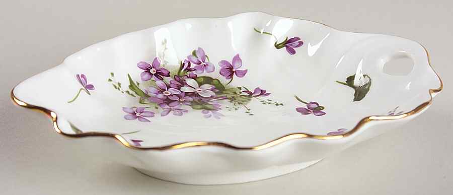 Victorian Violets 7" Leaf Dish by Hammersley-1