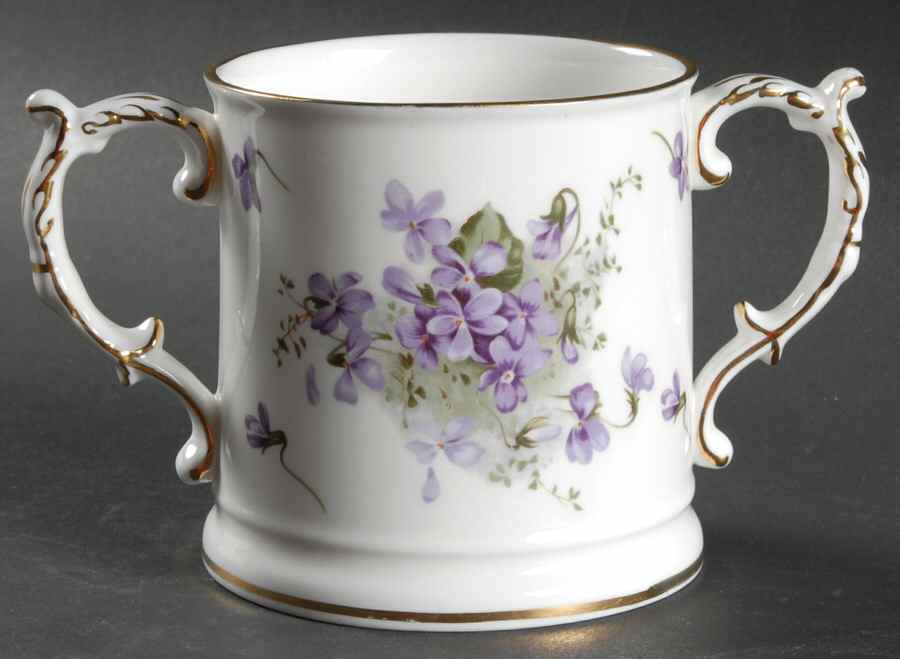 Victorian Violets 2 Handled Mug by Hammersley-1