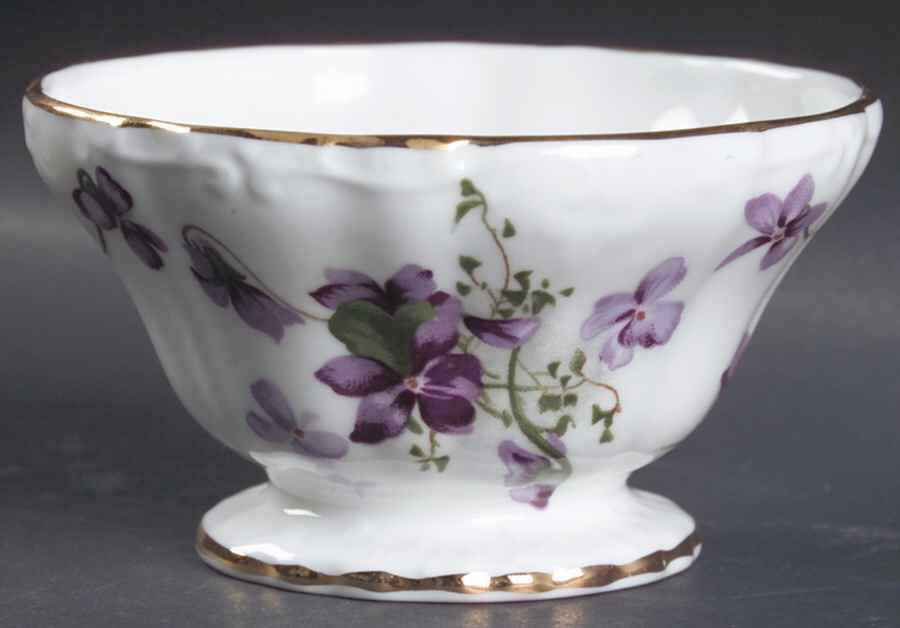 Victorian Violets Open Sugar Bowl by Hammersley-1