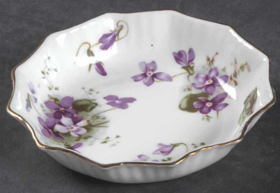 Victorian Violets Round Sweet Meat Dish by Hammersley-1