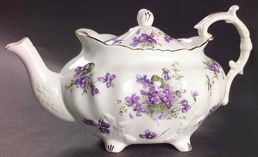Victorian Violets Teapot & Lid by Hammersley-1