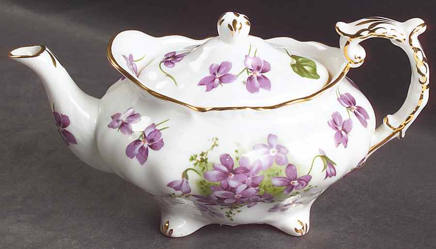 Victorian Violets Mini Teapot & Lid by Hammersley-1