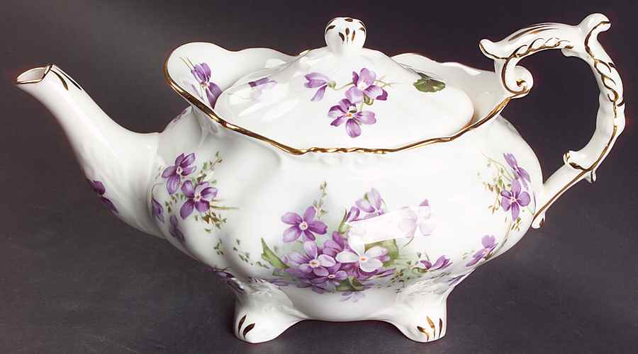 Victorian Violets Small Teapot & Lid by Hammersley-1