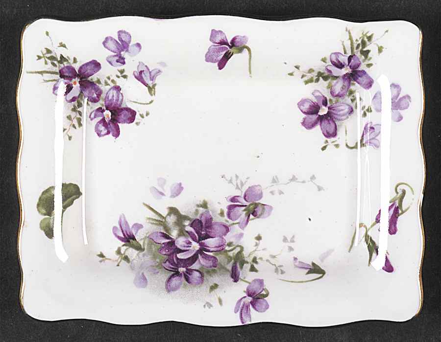 Victorian Violets Silver Tray by Hammersley-1