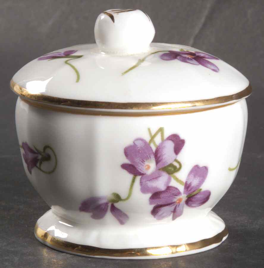 Victorian Violets Trinket Box with Lid by Hammersley-1