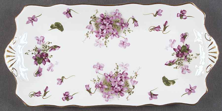 Victorian Violets 12" Sandwich Tray by Hammersley-1
