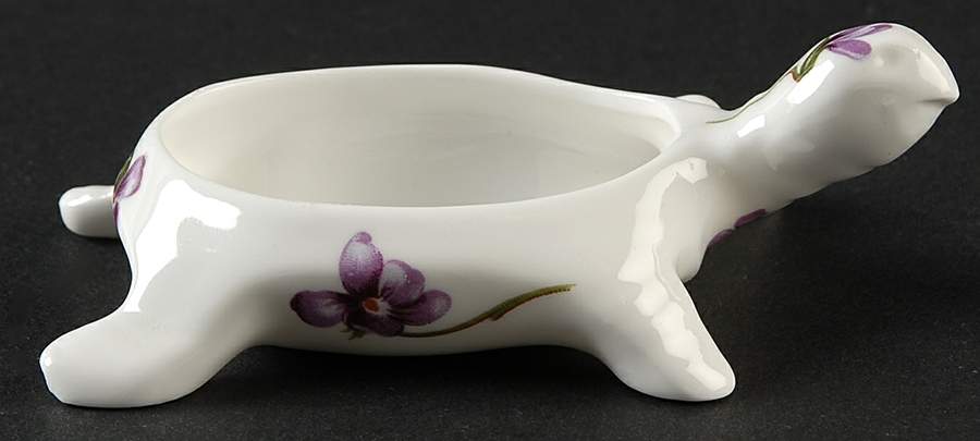 Victorian Violets Turtle Box W/No Lid by Hammersley-1