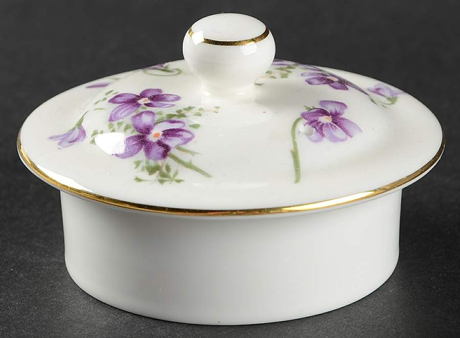 Victorian Violets Lid for Teapot by Hammersley-1