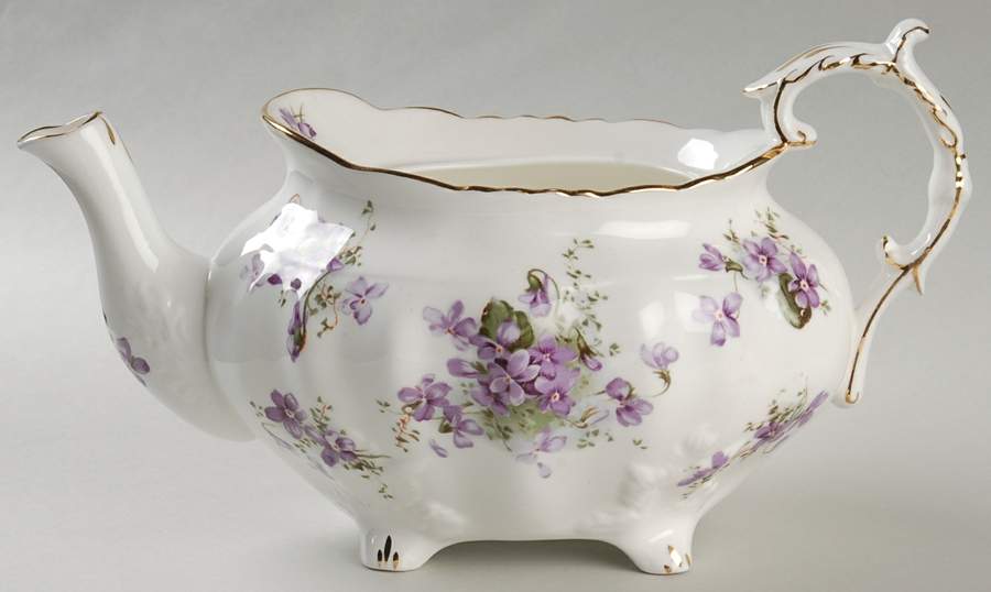 Victorian Violets Teapot No Lid by Hammersley-1