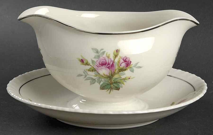 Anniversary Gravy Boat with Attached Underplate by Hanover-1