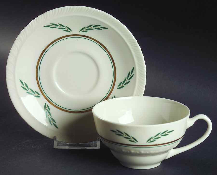 Coronation Flat Cup & Saucer Set by Hanover-1