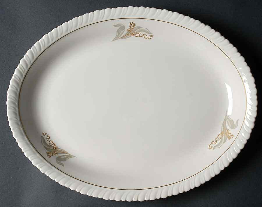 Enchantment 14" Oval Serving Platter by Hanover-1