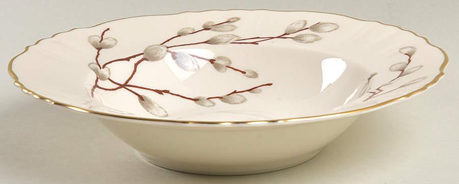 Pussy Willow Rim Soup Bowl by Hanover-1