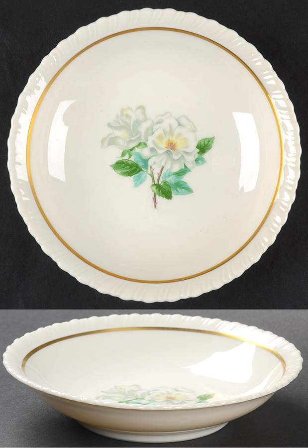 Silver Rose Fruit/Dessert (Sauce) Bowl by Hanover-1