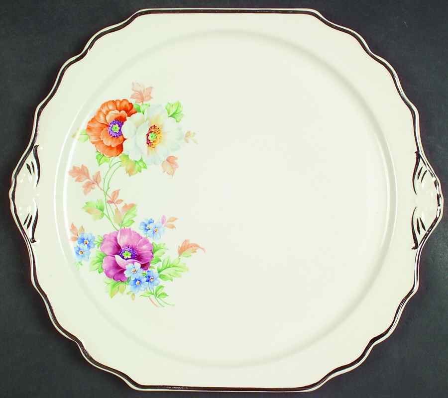 Amy Square Handled Cake Plate by Harker-1