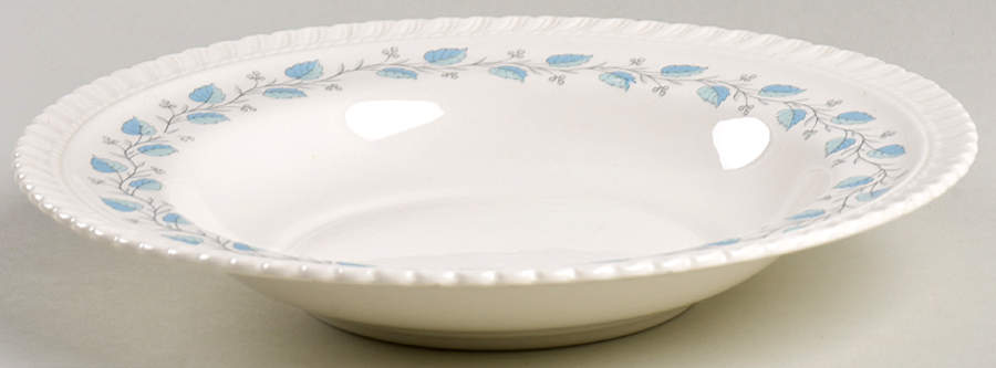 Bermuda (Blue Leaves) Rim Soup Bowl by Harker-1