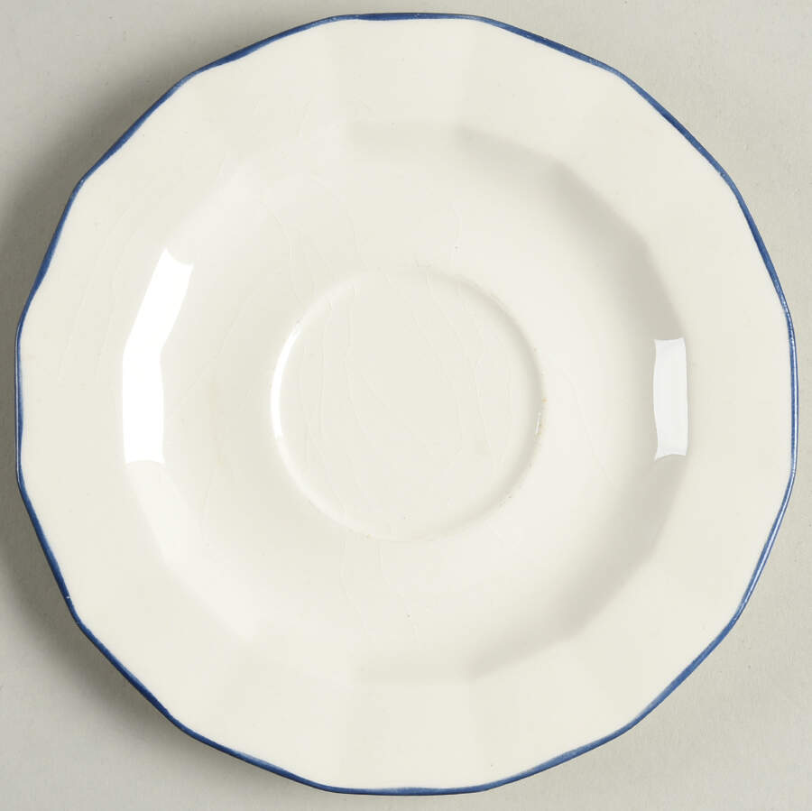 Blue Dane Saucer by Harker-1